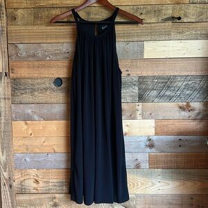 Nicole Miller Black Jersey Halter Dress